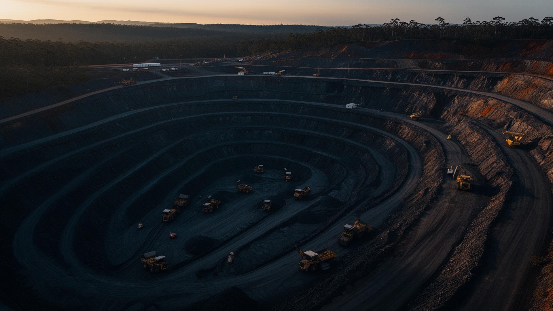 Aerial view of Burlcore's licensed mining operation